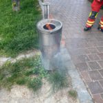 Brand Mülleimer